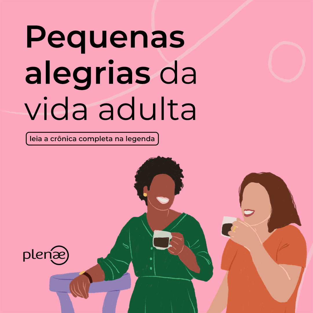 Pequenas alegrias da vida adulta